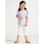 Lindex Capri Leggings With Bow - White - 104