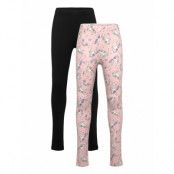 Lindex Leggings 2 Pack Brushed Inside Rosa