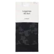 Lindex Leggings 40 Den Capri Length F - Black - XS