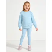 Lindex Leggings With Brushed Inside - Blue - 104