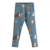 Lindex Leggings Basic Brushed Inside - Blue - 110