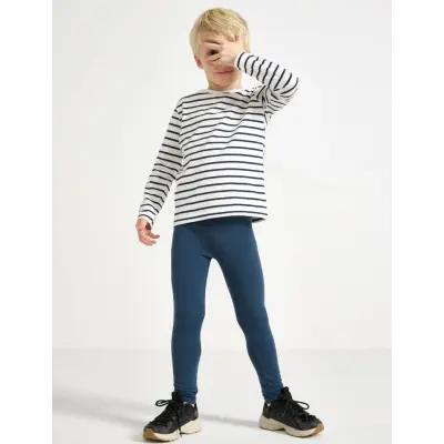 Lindex Leggings Basic Brushed Inside - Blue - 122