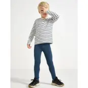 Lindex Leggings Basic Brushed Inside - Blue - 140