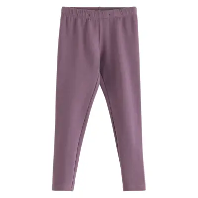 Lindex Leggings Basic Brushed Inside - Purple - 92