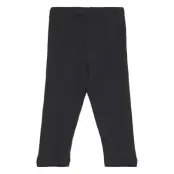 Lindex Leggings Basic Rib - Black - 86