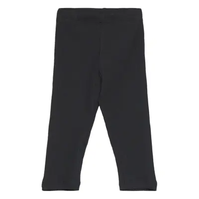 Lindex Leggings Basic Rib - Black - 86