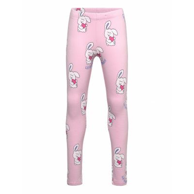Lindex Leggings Br Aop Bunnies Rosa