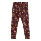 Lindex Leggings Br Aop Meadow Brun
