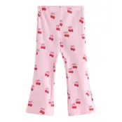 Lindex Leggings Br Flare Aop Cherrie - Pink - 122