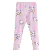 Lindex Leggings Br Inside Aop Cats A Rosa
