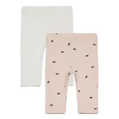 Lindex Leggings Bumblebee Aop Nb 2 P - Pink - 62