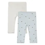 Lindex Leggings Bumblebee Nb 2 Pack - Blue - 56