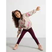 Lindex Leggings Extra Durable - Burgundy - 92