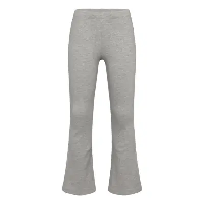 Lindex Leggings Flare 2X2 Rib Melange Grå