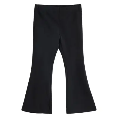 Lindex Leggings Flare Brushed Inside Svart
