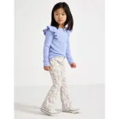 Lindex Flared Ribbed Leggings - Multi/patterned - 98