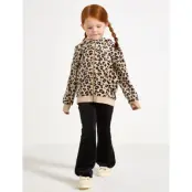 Lindex Leggings Flare Velour Solid - Black - 116