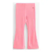 Lindex Flared Leggings In Velour - Pink - 92