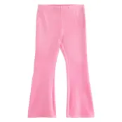 Lindex Leggings Flare Velour Solid Rosa
