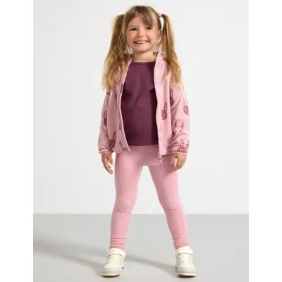 Lindex Leggings Fleece - Pink - 128