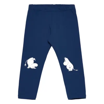 Lindex Leggings Moomin Placed Blå