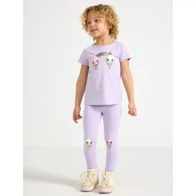 Lindex Leggings - Purple - 104