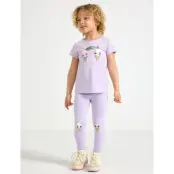 Lindex Leggings - Purple - 98