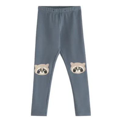 Lindex Leggings Racoon Knee Patch Blå