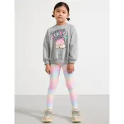 Lindex Leggings Rainbow Aop - Purple - 128