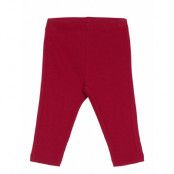 Lindex Leggings Rib Newborn Burgundy