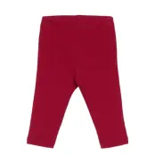 Lindex Leggings Rib Newborn - Burgundy - 62