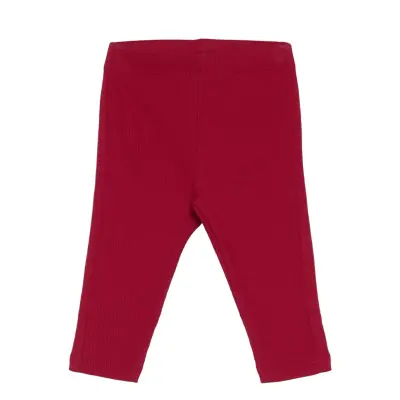 Lindex Leggings Rib Newborn - Burgundy - 62