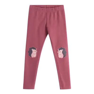 Lindex Leggings With Brushed Inside - Pink - 110