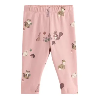 Lindex Leggings With Brushed Inside - Pink - 80