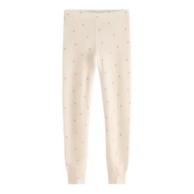 Lindex Leggings In Merino Wool - Cream - 134/140