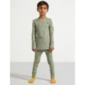Lindex Longjohns Merino Wool Aop - Green - 110/116