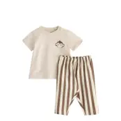 Lindex Set With Top And Leggings - Beige - 104