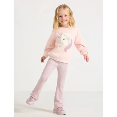 Lindex Flared Trousers - Pink - 92