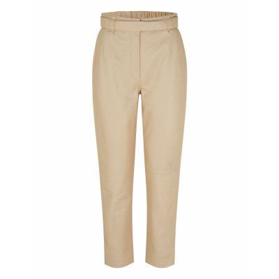 Lindie Leather New Trousers Trousers Leather Leggings/Byxor Beige *Villkorat Erbjudande Second Female