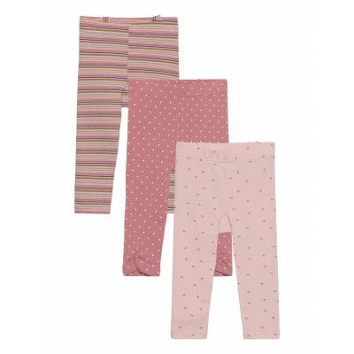 Liva - Leggings 3-Pack Bottoms Leggings Pink Hust & Claire