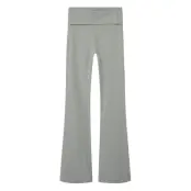 LMTD Nlfdicte Lw Fold Down Bootcut Pant Grå