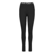 Logo Tape Milano Leggings Bottoms Leggings Svart Calvin Klein Jeans