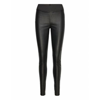 Lolly Trousers Leather Leggings/Byxor Svart Lollys Laundry