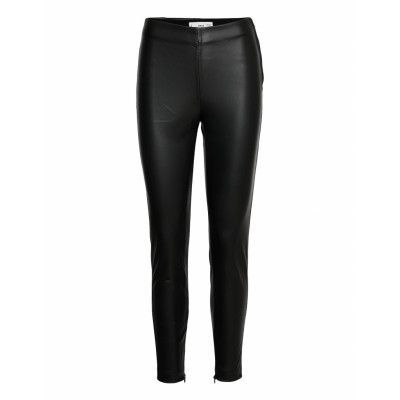 Londonpu Trousers Leather Leggings/Byxor Svart Mango