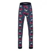 Long Johns Aop Preschool Leggings Blå Polarn O. Pyret