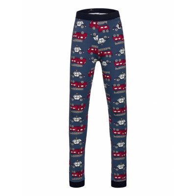 Long Johns Aop Preschool Leggings Blå Polarn O. Pyret