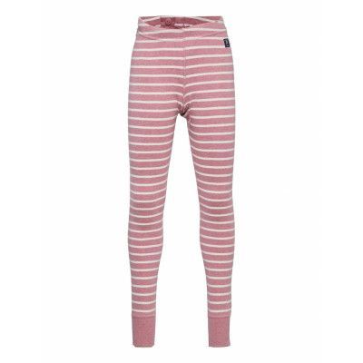 Long Johns Striped Preschool Leggings Rosa Polarn O. Pyret