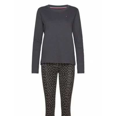 Long Sleeve Tee & Legging Set Pyjamas Grey Tommy Hilfiger