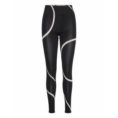 Loud Logo Legging Sport Running-training Tights Seamless Tights Svart Moonchild Yoga Wear