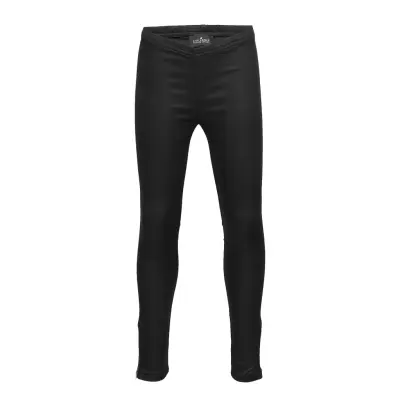 Coated Stretch Leggings Bottoms Leggings Svart Designers Remix Girls